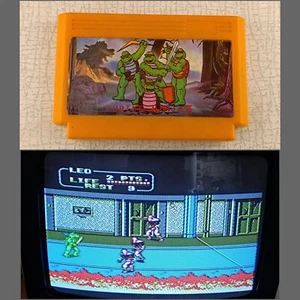 Vintage Game Cartridge Turtle Ninja 2 Dendy (Tested & Working) Cartridge Only - Picture 1 of 22