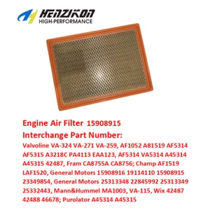 AIR FILTER 15908915 AF1519 For Cadillac Escalade ESV EXT 5.3L 6.0L 6.2L Hybrid - Picture 1 of 7