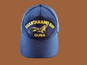 U.S MILITARY NAVAL GUANTANAMO BAY HAT U.S MILITARY OFFICIAL BALL CAP U.S.A MADE - Picture 1 of 6
