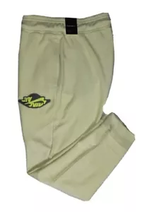 NIKE AIR JORDAN PANTS FLEECE MEN'S SIZE XL VOLT GREEN SAMPLE BQ8644-335 NWT. - Picture 1 of 8
