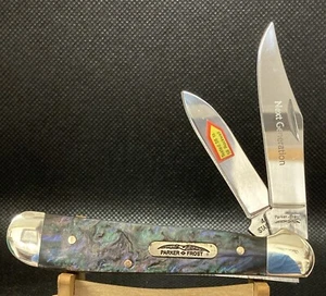 Parker Frost Imitation Abalone Copperhead Pocket Knife . Next Generation. - Picture 1 of 8