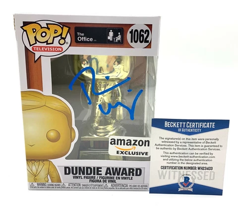 RAINN WILSON SIGNED AUTOGRAPH THE OFFICE FUNKO POP 1062 DWIGHT SCHRUTE BECKETT 9 Cover