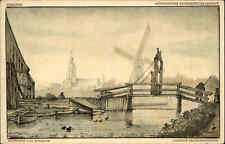 Brücken Motiv-AK ~1910 Brücke - farbige Fderzeichnung nach Anthonie van Borssom