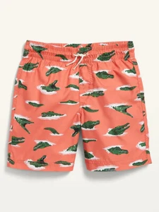 NWT Old Navy Alligator Printed Board Shorts Swim Trunks UPF-50 Boys XL 14 16 - Picture 1 of 1