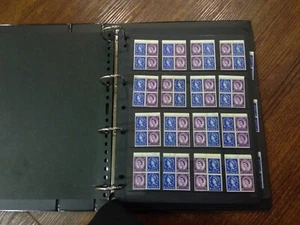 GB 218 BOOKLET PANES CROWN 1958 PLAIN AND 1960 PHOS MNH ALBUM CAT £600.00+ - Picture 1 of 15