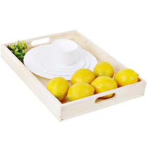 Tablett Küchentablett Holz Birke Holztablett 30 x 40 cm Serviertablett Natur - Bild 1 von 6