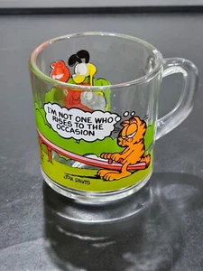VINTAGE Garfield Glasbecher Kaffeetasse McDonald's Jim Davis 1978 1979 1980 - Bild 1 von 6