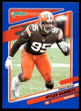 2021 Donruss Blue Press Proof 199 Myles Garrett Browns  Football Card