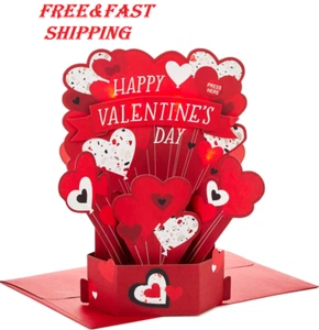 Paper Wonder Pop Up Valentines Day Card with Music and Lights Love You More - Picture 1 of 6
