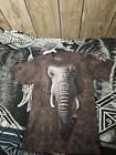 2011 The Mountain African Elephant Marbled Tie Dye T Shirt Size Small 