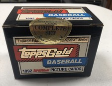 1992 TOPPS GOLD BASEBALL CARD LE COLLECTORS TRADED SERIES SEALED D 72121
