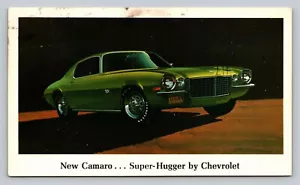 New Chevrolet Camaro Super-Hugger Green Vintage Posted c1975 Postcard - Picture 1 of 4