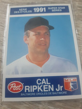 1991 Post Cereal  Superstar Series #22 Cal Ripken Jr  ( Baltimore Orioles )
