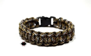 Pulsera de supervivencia paracord camuflaje infiltrado hecho a mano en EE. UU. - Imagen 1 de 3
