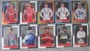 NASCAR 10-CARD LOT 2021 Donruss Optic '88 RETRO Truex/Allgaier/Braden/Self... - Picture 1 of 4