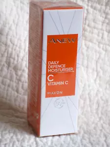 AVON ANEW VITAMIN C DAILY DEFENCE MOISTURISER WITH SPF 50 ~ 50ml *NEW & SEALED* - Picture 1 of 12