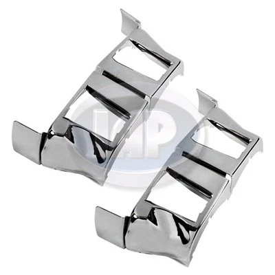 CHROME CYLINDER HEAD COOL TINS PAIR 大众 T1 BUG BEETLE T2 巴士 GHIA THING — 第 1/2 张图片