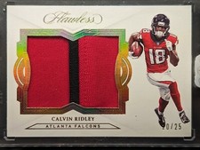 CALVIN RIDLEY Rookie 2018 Panini Flawless Gold Foil Jumbo Patch SP /25 RC