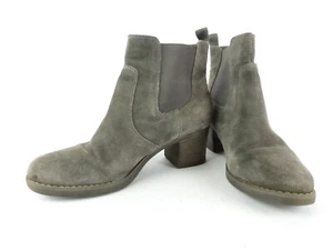 5th Avenue Damen Schuhe Stiefel grau 38 Boots Stiefelette Leder Stretch (16356) - Bild 1 von 7