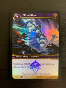 World of Warcraft WoW TCG Promo - Foil Wind Shear - Picture 1 of 1