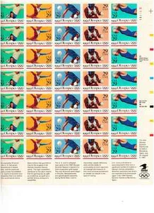 Scott #2637/41...29 Cent...1992 Olympics...Sheet of 35 - Picture 1 of 1