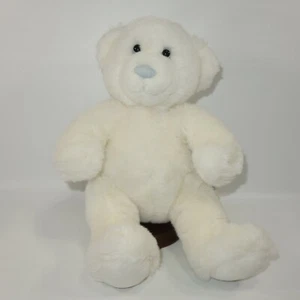 "Build A Bear BABW Oso Polar Peluche Animal Azul Claro Ojos y Nariz 14""" - Imagen 1 de 10