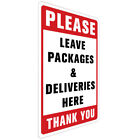 "Delivery Drop-off Point" Clear Wall Sign Sticker for Packages
