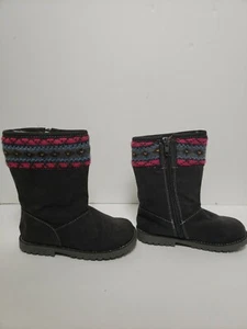Maggie And Zoe Girls Boots Size 9 Knit Look Colorful Winter Snow - Picture 1 of 8