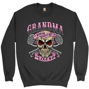 Oma die Frau der Mythos die Legende Sweatshirt Muttertag Oma Rundhalsausschnitt - Bild 1 von 29