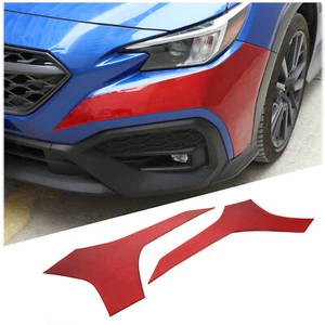 Red Carbon Car Front Bumper Side Panel Sticker Accessories For Subaru WRX 2022+ - Picture 1 of 23