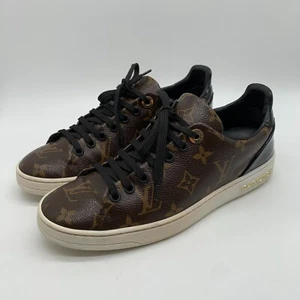 Louis Vuitton FrontRow Trainer EU 36.5 UK 3.5 4 VGC sneakers monogram flat - Picture 1 of 16
