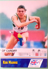 KERI MADDOX ERIN MAXX BRITISH ATHLETICS 1992 TRADING CARD No 86