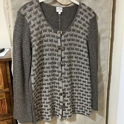 Cárdigan Armani Collezioni Giorgio Armani Viscosa Lino Hecho en Italia EE. UU. 10 Foto 1 de 4