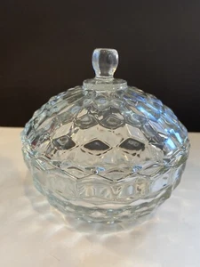 Indiana Glass Whitehall Crystal Covered Candy Dish - Picture 1 of 7