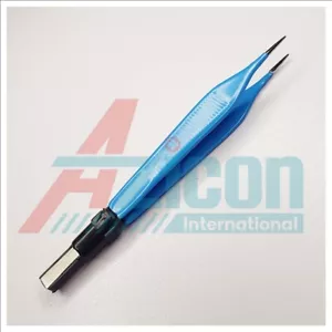 European Adson Bipolar Forceps 12cm Length 0.7mm Tip Reusable Electrosurgical - Picture 1 of 4