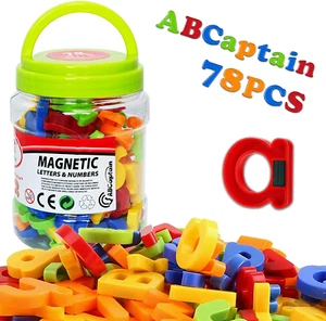 Magnetic Letters Numbers Alphabet ABC 123 Fridge Magnets Preschool Educational L - Picture 1 of 12