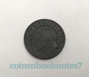 1942 Netherland 25 Cents Coin, KM #174 Circulated / Ship - Picture 1 of 2
