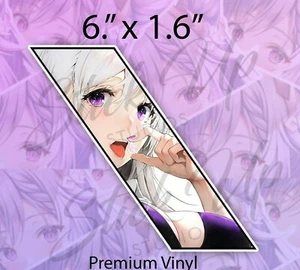 Violet Anime Eyes Waifu Kawaii Lewd Window JDM vinyl decal car bumper sticker - Picture 1 of 2