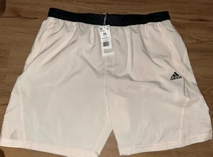 ADIDAS MENS AXIS 2.5 WOVEN HEATHERED SHORTS SIZE XL WONDER WHITE $35 - Picture 1 of 2