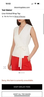 NWT! Ted Baker Linor Wrap Top - Image 1 of 4