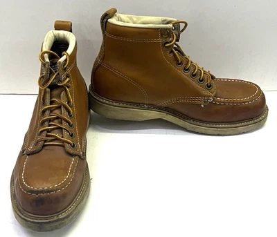 Bota de Colección Carolina Work Red Bird Marrón Puntera de Acero con Cordones Cuero para Hombres Talla: 8.5 EE. UU. Foto 1 de 4