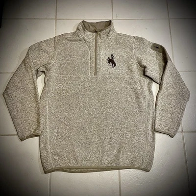 Chaqueta Pullover Antigua Wyoming Cowboys Fortune Media Cremallera Para Hombre XL Avena Foto 1 de 4