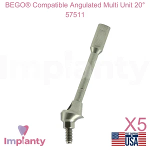 5x Bego® Compatible Multi Unidad Angulada 20° 57511 Prótesis Ø3.25mm y Ø3.75mm - Imagen 1 de 7
