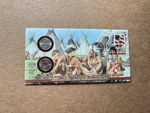 US 2004 Commemorative Coin Cover(C) +Peace Medal Nickel +Westward Journey Series - Picture 1 of 2