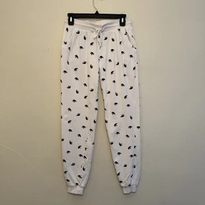 Ivory Ella Damen Bio Baumwolle Relaxed Elephant Jogginghose, Weiß/Schwarz - S - Bild 1 von 8