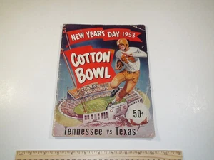 1953 Cotton Bowl Classic Football Program Tennessee vs. Texas - Picture 1 of 12