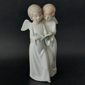 Vintage 1985 NAO by Lladro #193 Angels Singing Choir Figurine 8" Spain w/ Box - Picture 1 of 10