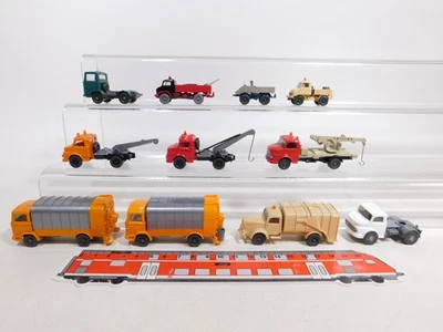 11x wiking H0 1:87 Modello,Difetti,Unimog MB: Camion Spazzatura 64n + 37n ecc # - Immagine 1 di 4