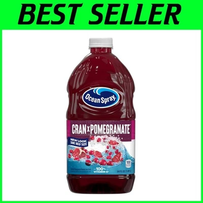 Bebida dietética de jugo de grúa-granada, botella de 64 oz, paquete de 8 Foto 1 de 4