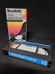 Scotch VCR Head Cleaner 3M Video Cassette VHS Cleaner - Picture 1 of 3